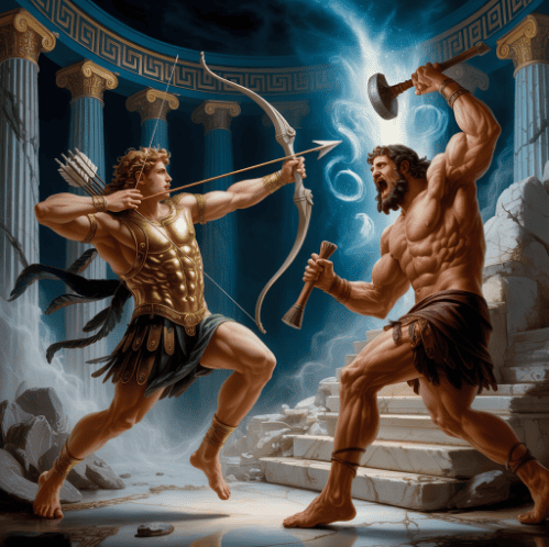 Apolo Enfrenta Hércules