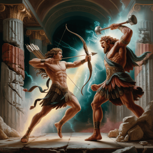 Apolo Enfrenta Hércules